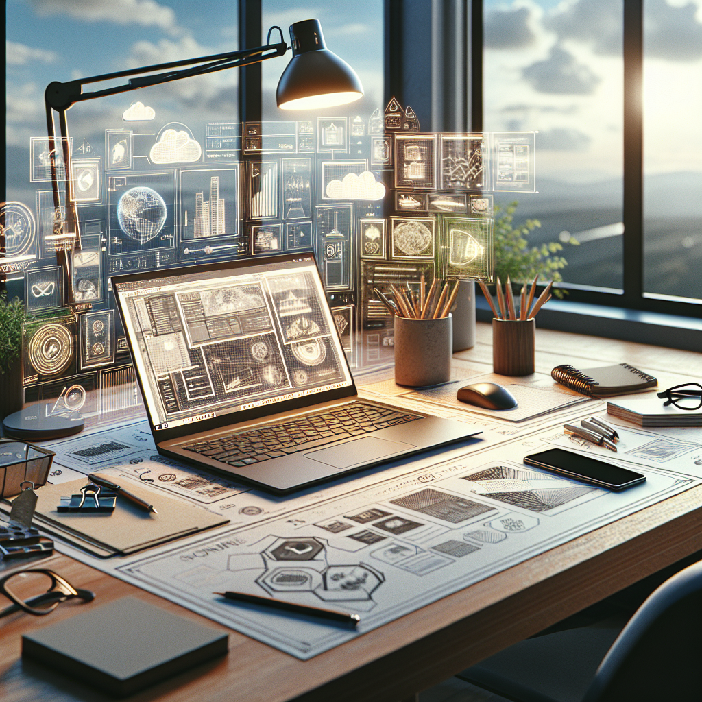 Hybrid worker accessing files through paperless office solutions from a home office