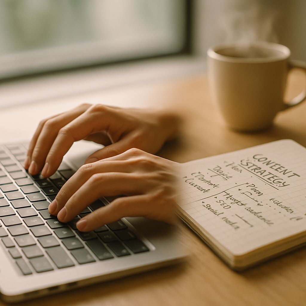 Content strategy notes showing the process to build a personal brand from a viral moment