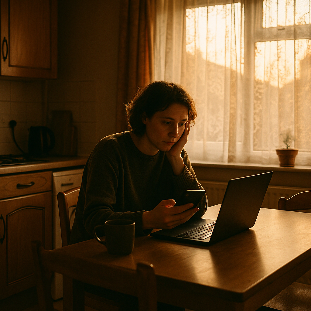 Person reflecting on biggest viral moments of the decade in a British home setting