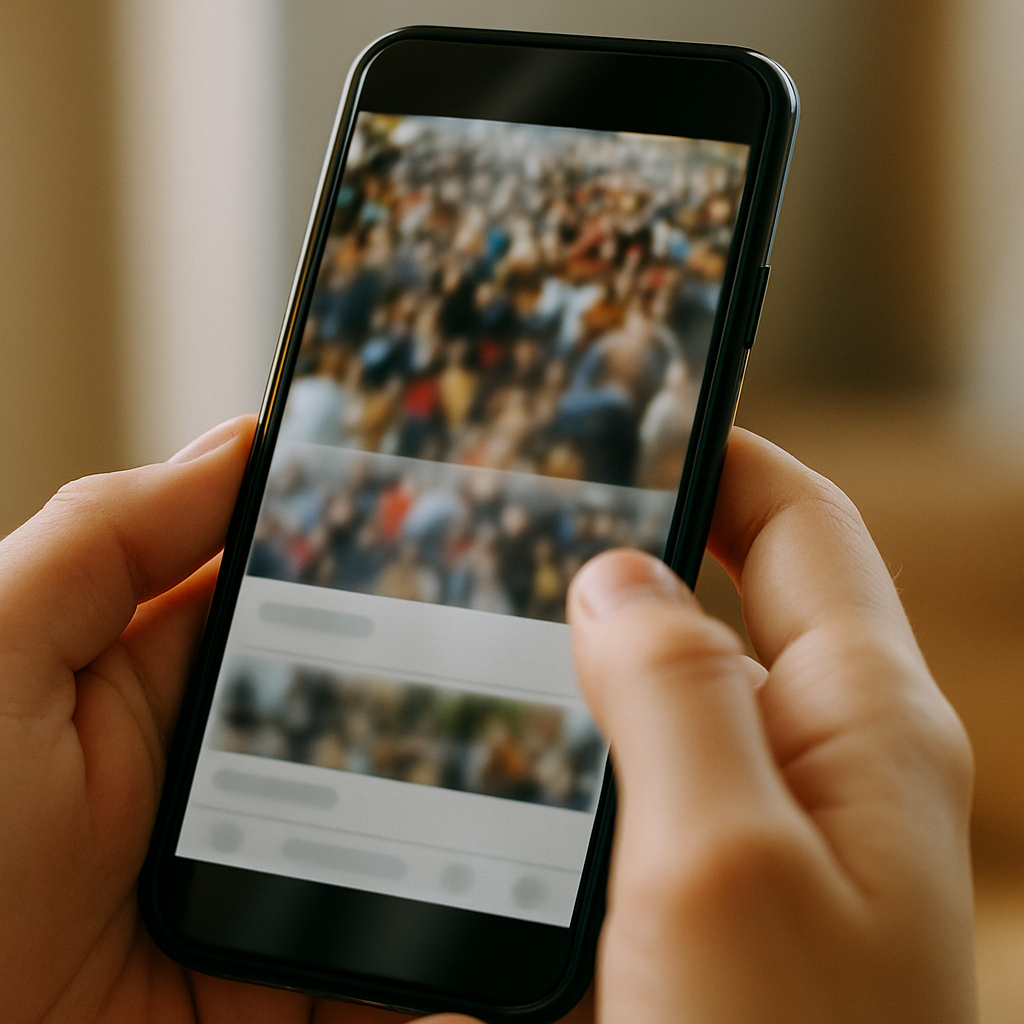 Smartphone showing social media feed connected to biggest viral moments of the decade
